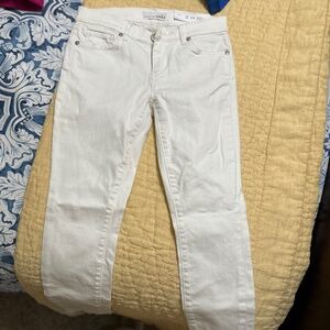 Ann Taylor Loft Modern Skinny Jeans WHITE Size 00P